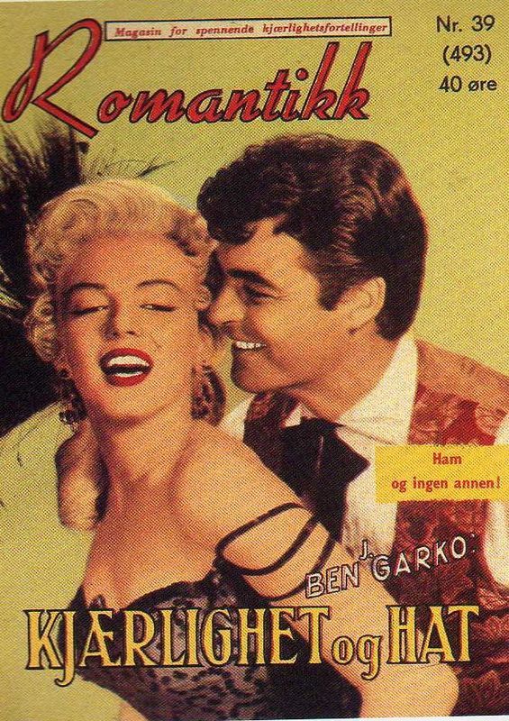 ROMANTIKK magazine side cover Issue 39 (493)  1954