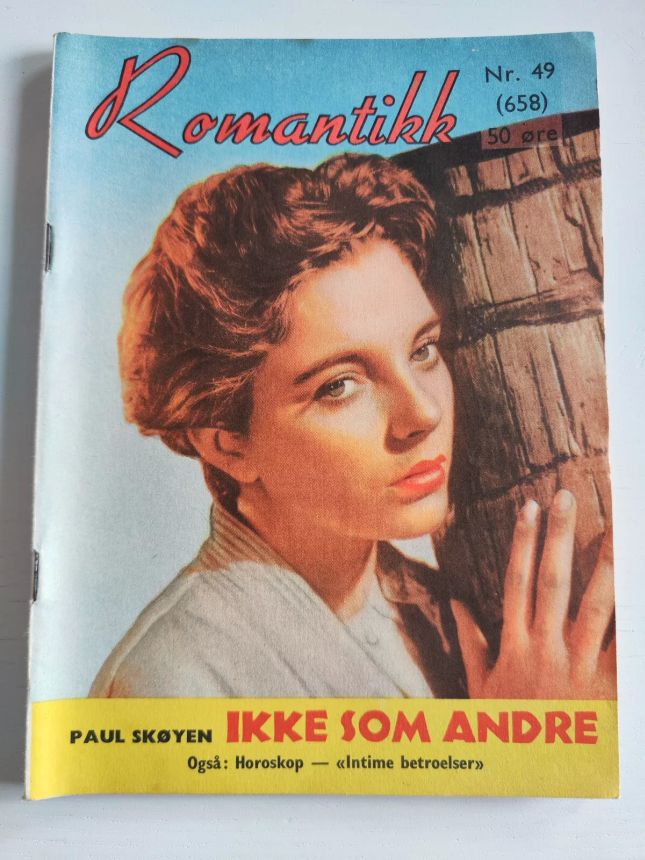 ROMANTIKK magazine side cover Issue 49   1957