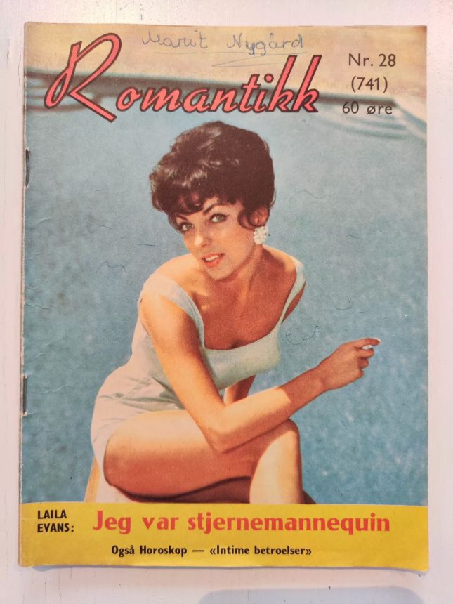 ROMANTIKK magazine side cover Issue 28 8 July 1959