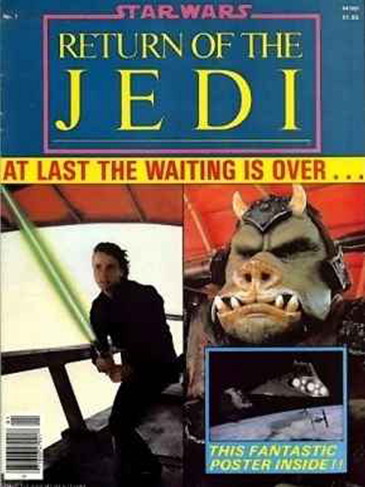 RETURN OF THE JEDI POSTER MAGAZINE magazine side cover Issue 1 May 1983
