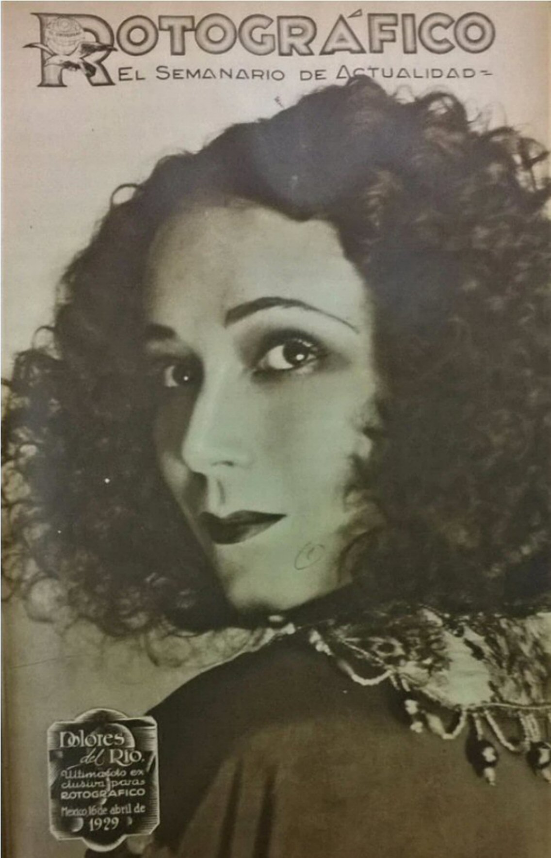 ROTOGRAFICO magazine side cover 16 April 1929