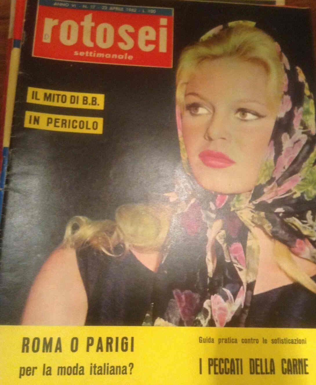 ROTOSEI magazine side cover Issue 17 23 April 1962