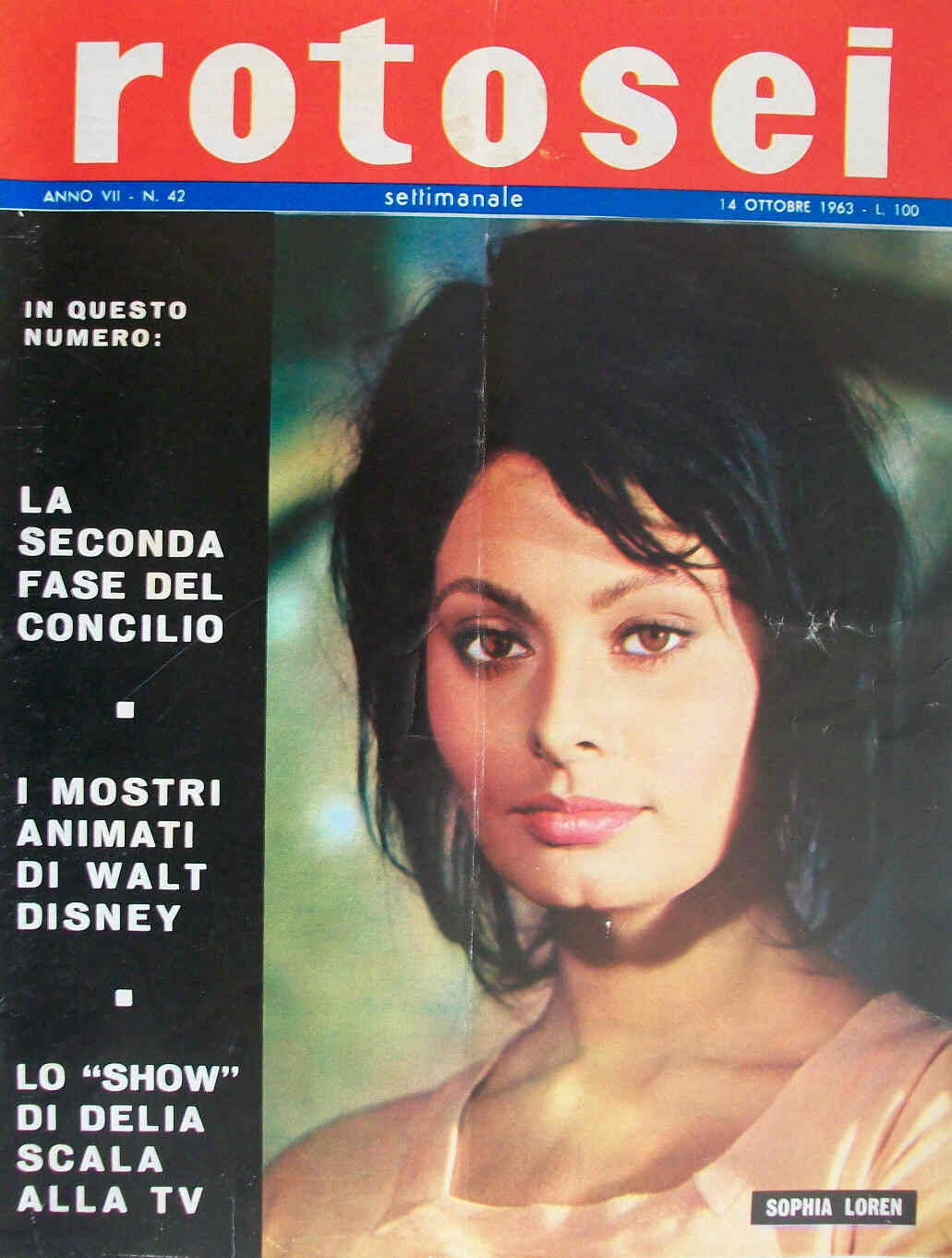ROTOSEI magazine side cover Issue 42 14 October 1963