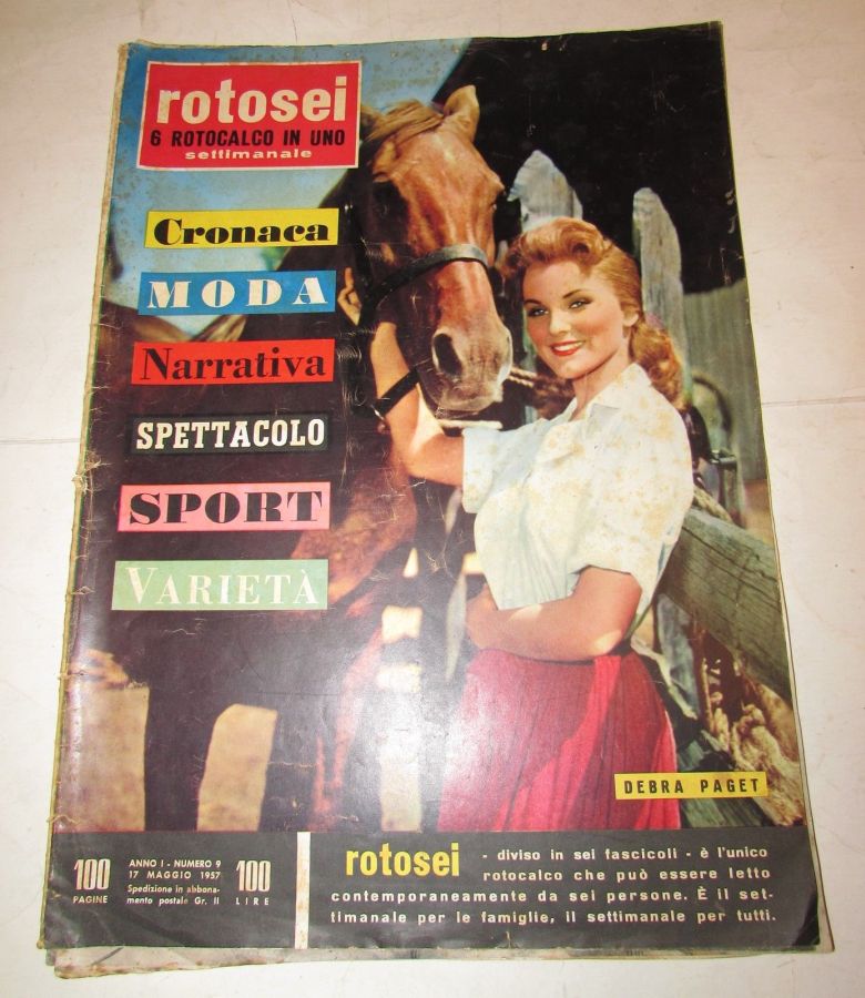 ROTOSEI magazine side cover Issue 9 17 May 1957