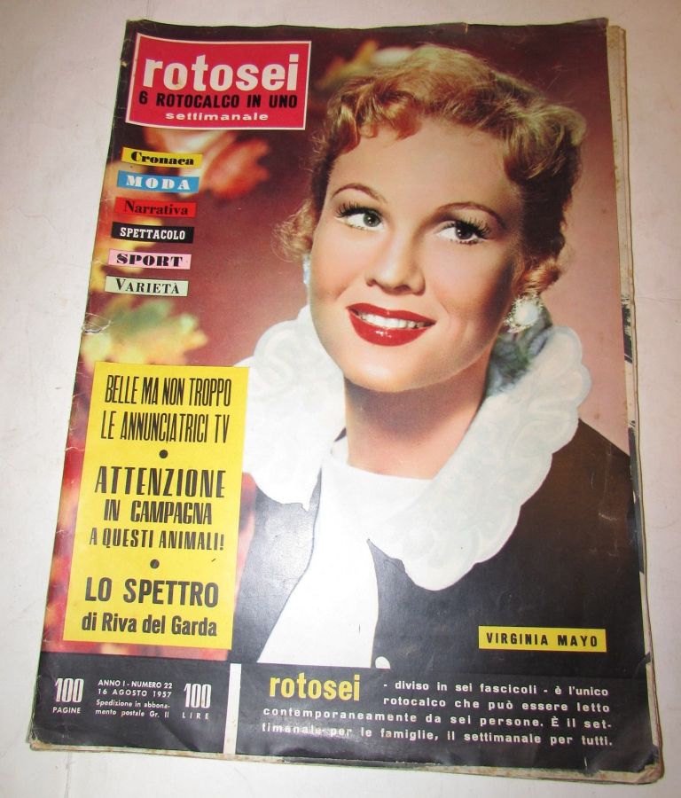 ROTOSEI magazine side cover Issue 22 16 August 1957