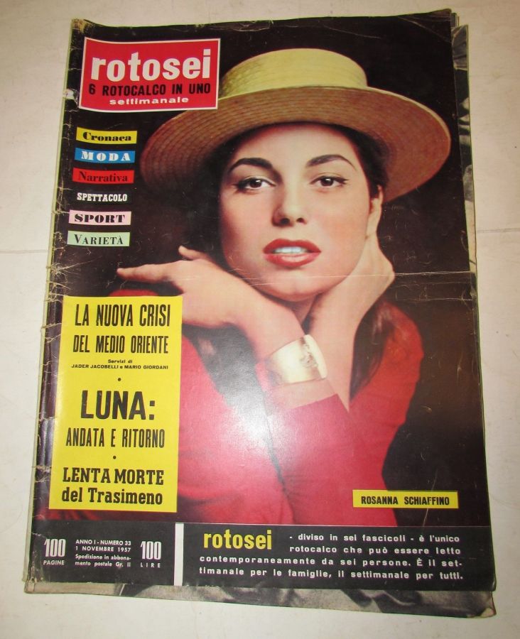 ROTOSEI magazine side cover Issue 33 1 November 1957