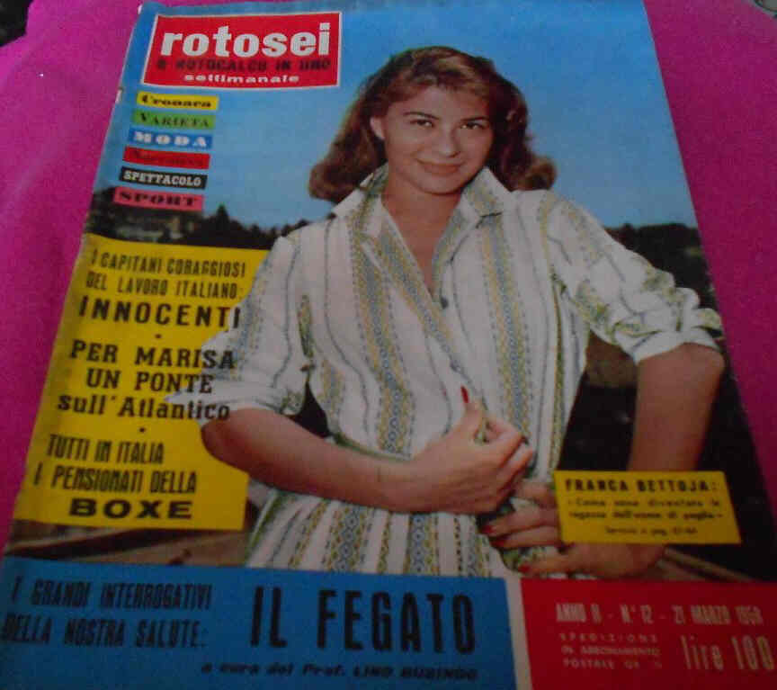 ROTOSEI magazine side cover Issue 12 21 March 1958