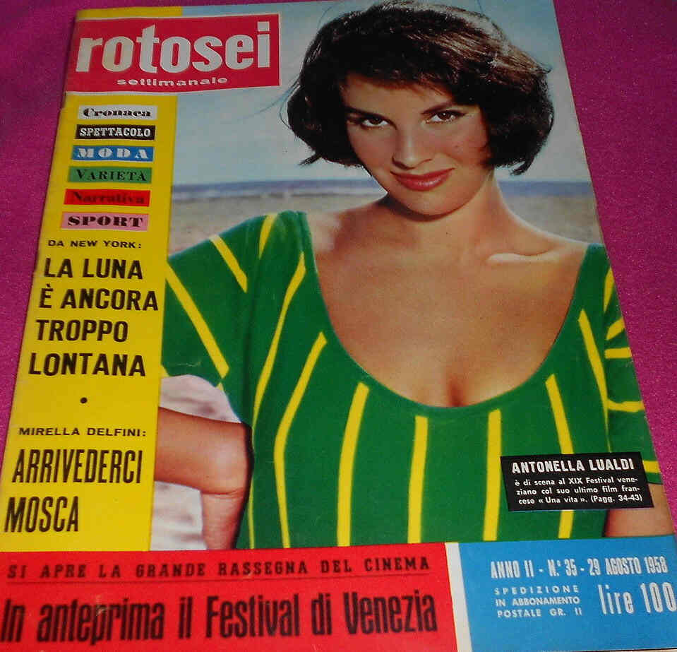 ROTOSEI magazine side cover Issue 35 29 August 1958