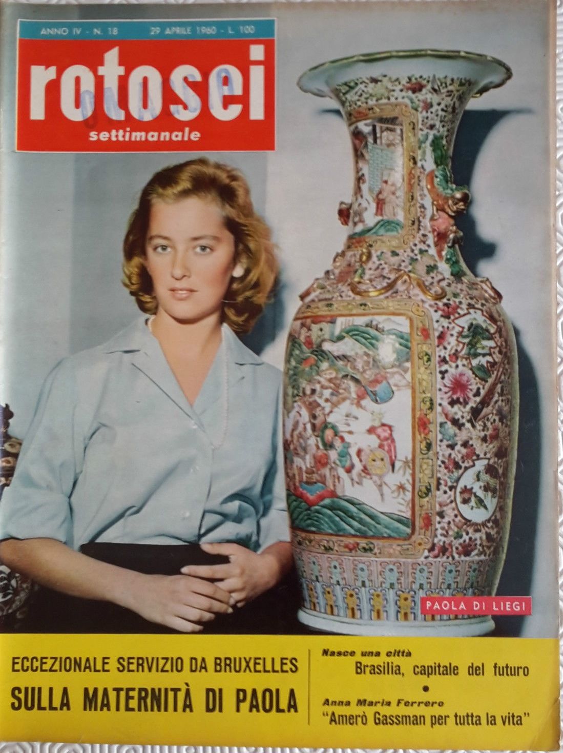 ROTOSEI magazine side cover Issue 18 29 April 1960