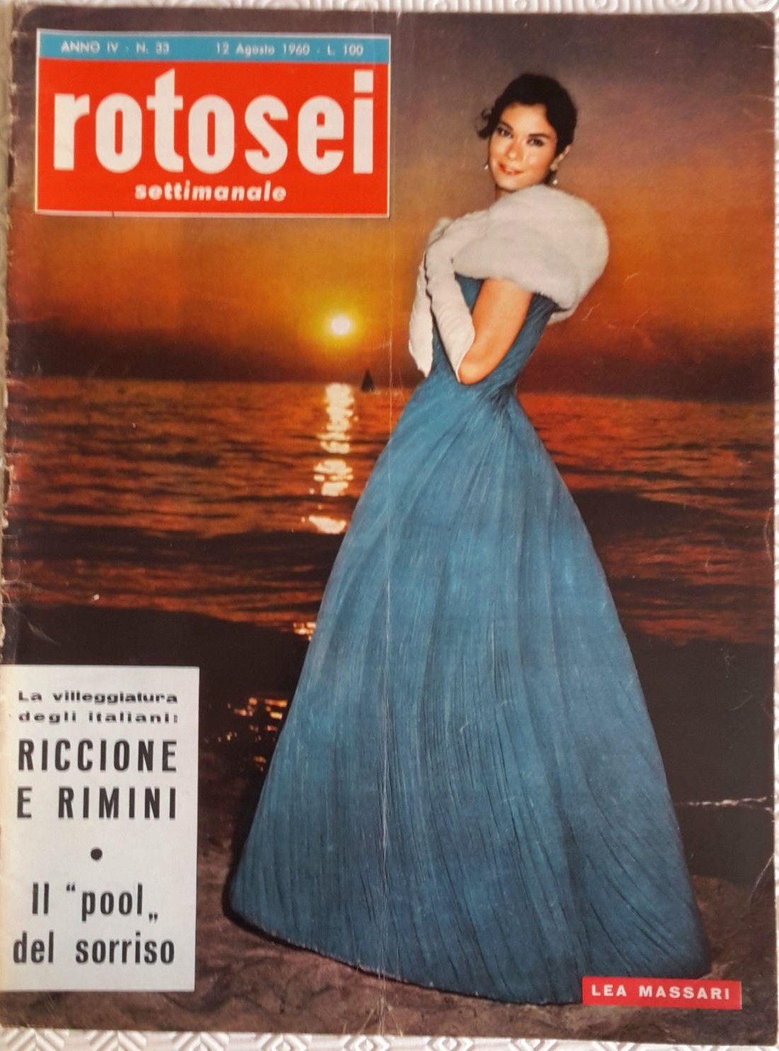 ROTOSEI magazine side cover Issue 33 12 August 1960