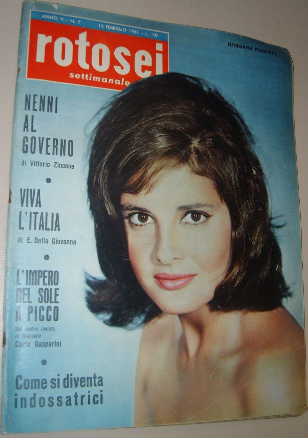 ROTOSEI magazine side cover Issue 7 15 February 1961