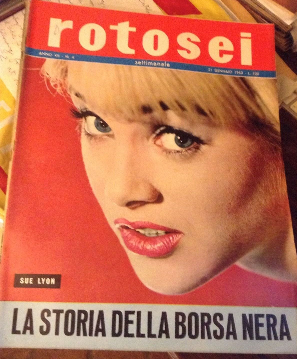 ROTOSEI magazine side cover Issue 4 21 January 1963