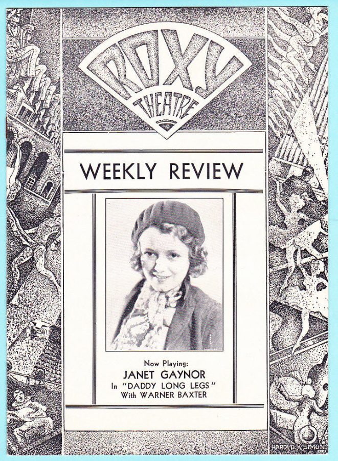 ROXY THEATRE magazine side cover 5 June 1931