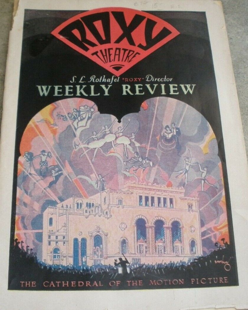 ROXY THEATRE magazine side cover  Vol 2 No  17 31 December 1927