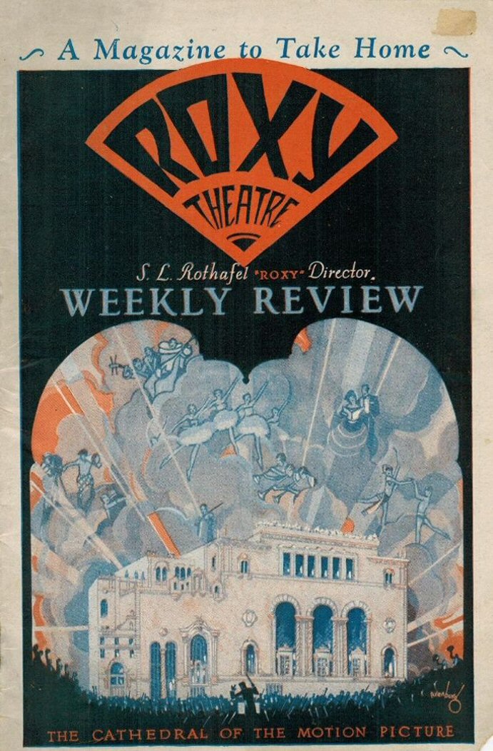 ROXY THEATRE magazine side cover 7 April 1928