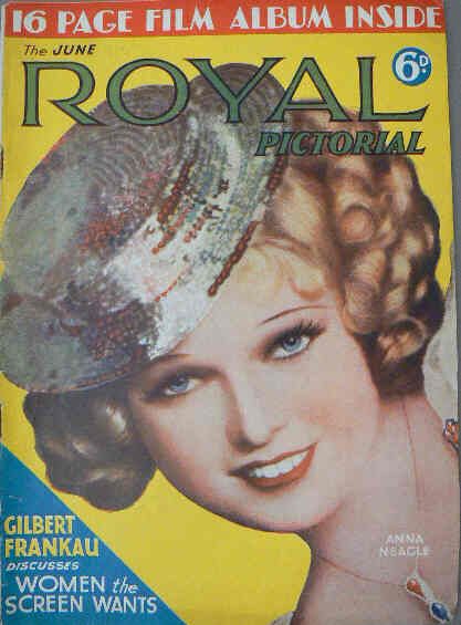 SCREEN PICTORIAL magazine side cover June 1933