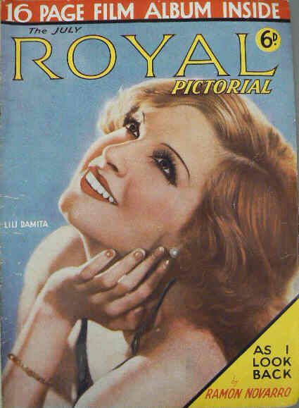 SCREEN PICTORIAL magazine side cover July 1933