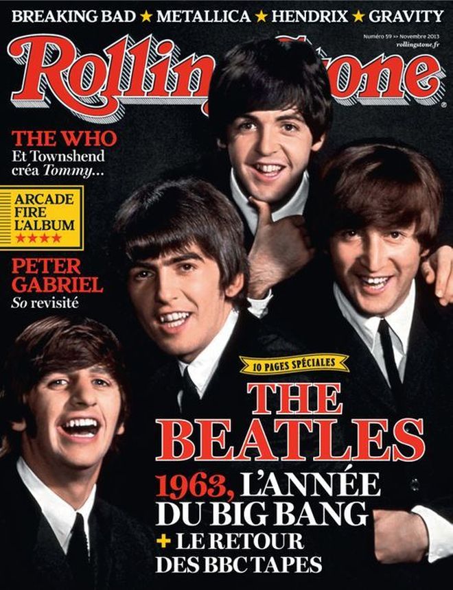 ROLLING STONE (FR) magazine side cover  November 2013