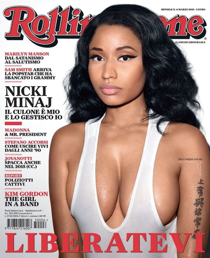 ROLLING STONE ITALY magazine side cover  March 2015