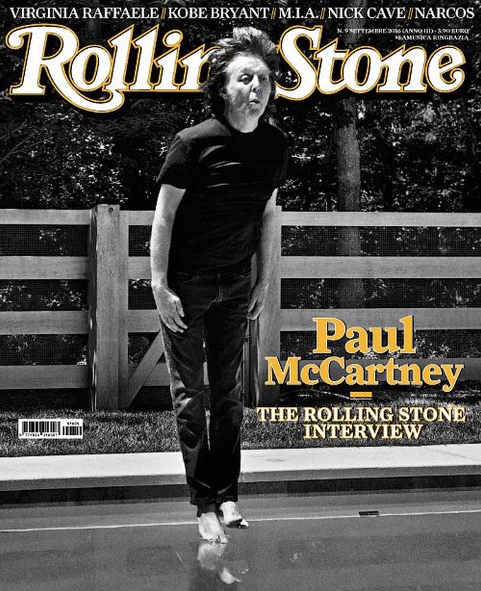 ROLLING STONE ITALY magazine side cover  September 2016
