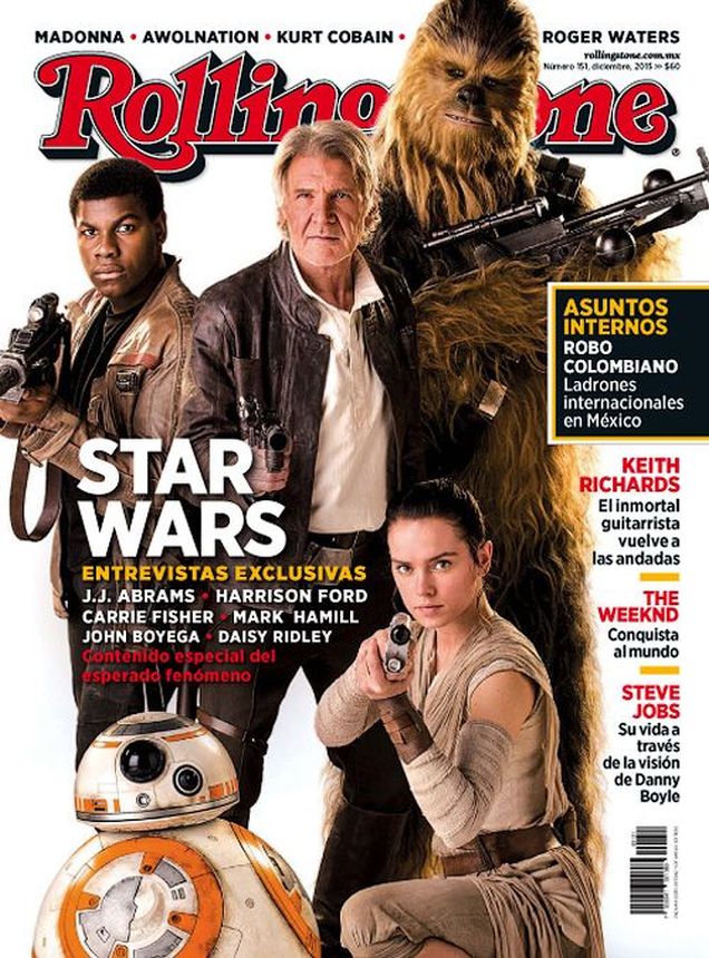 ROLLING STONE (MX) magazine side cover  December 2015