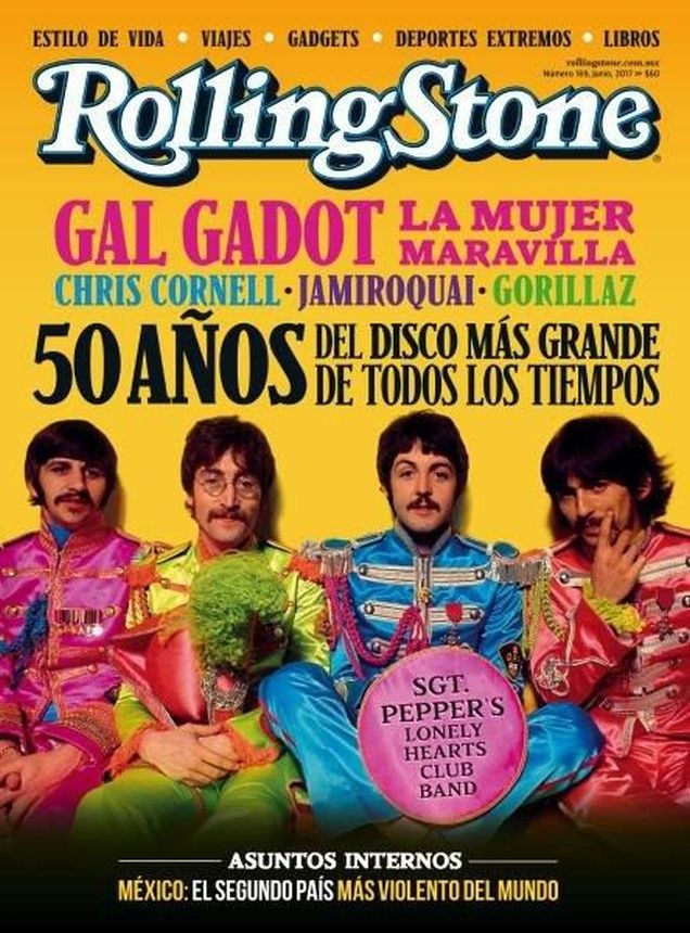 ROLLING STONE (MX) magazine side cover  June 2017