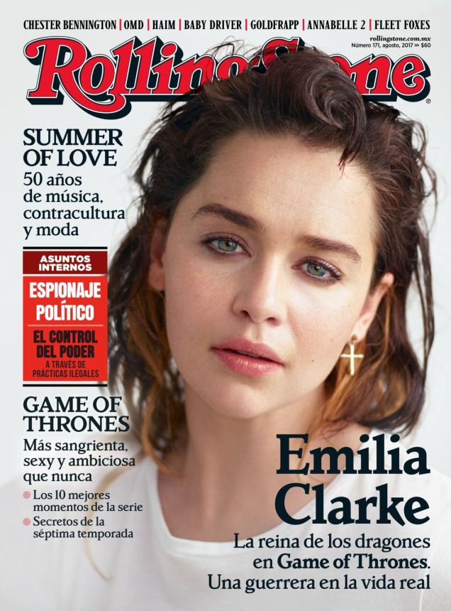 ROLLING STONE (MX) magazine side cover  August 2017
