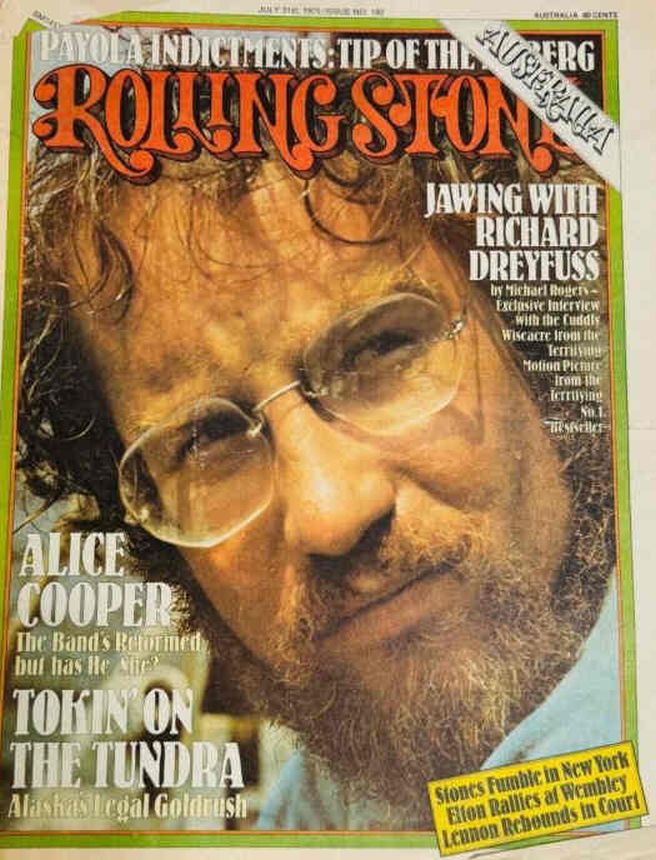 ROLLING STONE (AU) magazine side cover Issue 192 31 July 1975