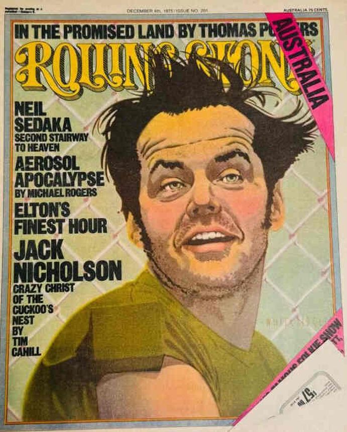 ROLLING STONE (AU) magazine side cover Issue 201 4 December 1975