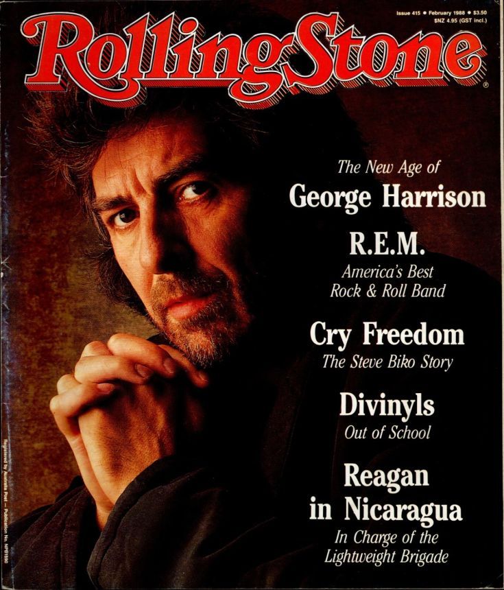 ROLLING STONE (AU) magazine side cover Issue 415  February 1988