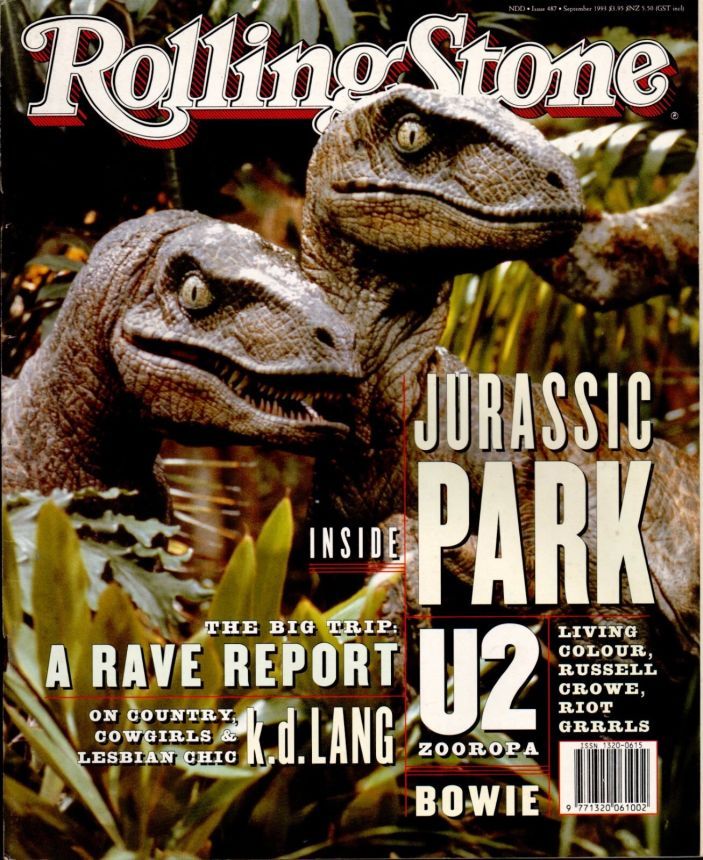 ROLLING STONE (AU) magazine side cover Issue 487  September 1993