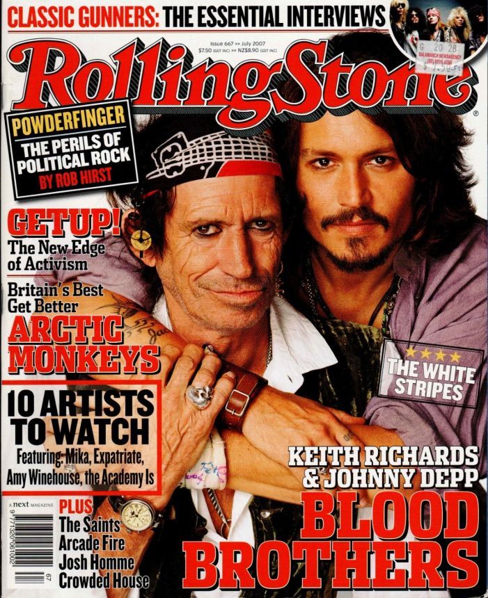 ROLLING STONE (AU) magazine side cover Issue 667  July 2007