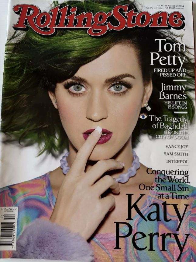ROLLING STONE (AU) magazine side cover Issue 755  October 2014