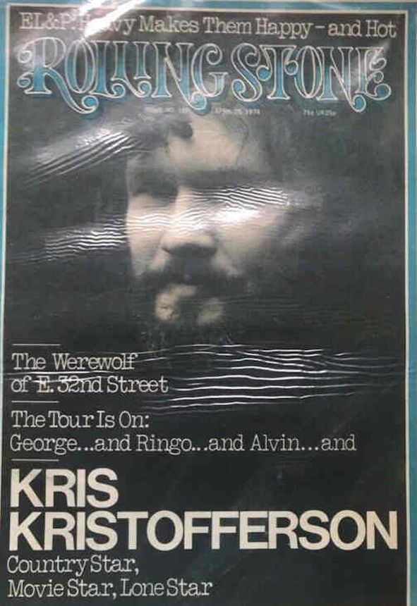 ROLLING STONE UK magazine side cover 25 April 1974