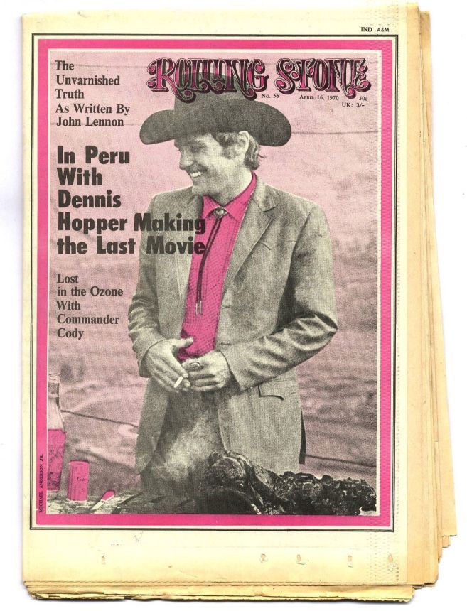 ROLLING STONE magazine side cover Issue 56 16 April 1970