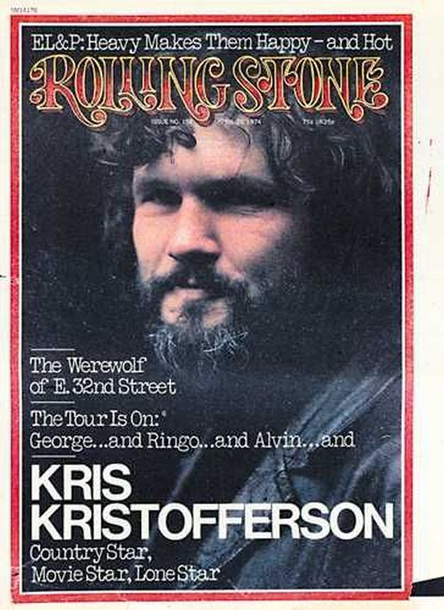 ROLLING STONE magazine side cover 25 April 1974