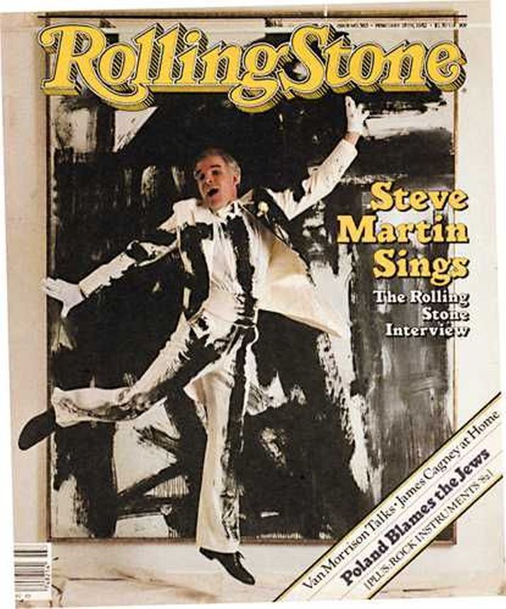 ROLLING STONE magazine side cover 18 February 1982