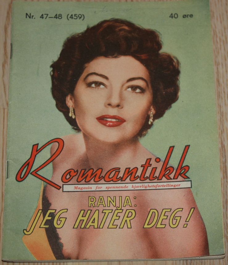 ROMANTIKK magazine side cover Issue 47-8   1953