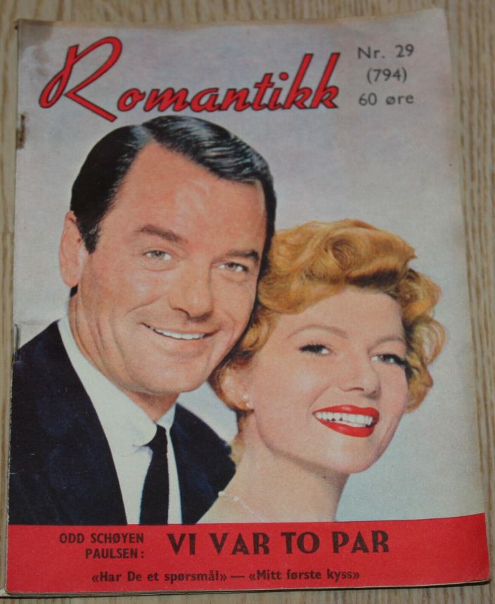 ROMANTIKK magazine side cover Issue 29   1960
