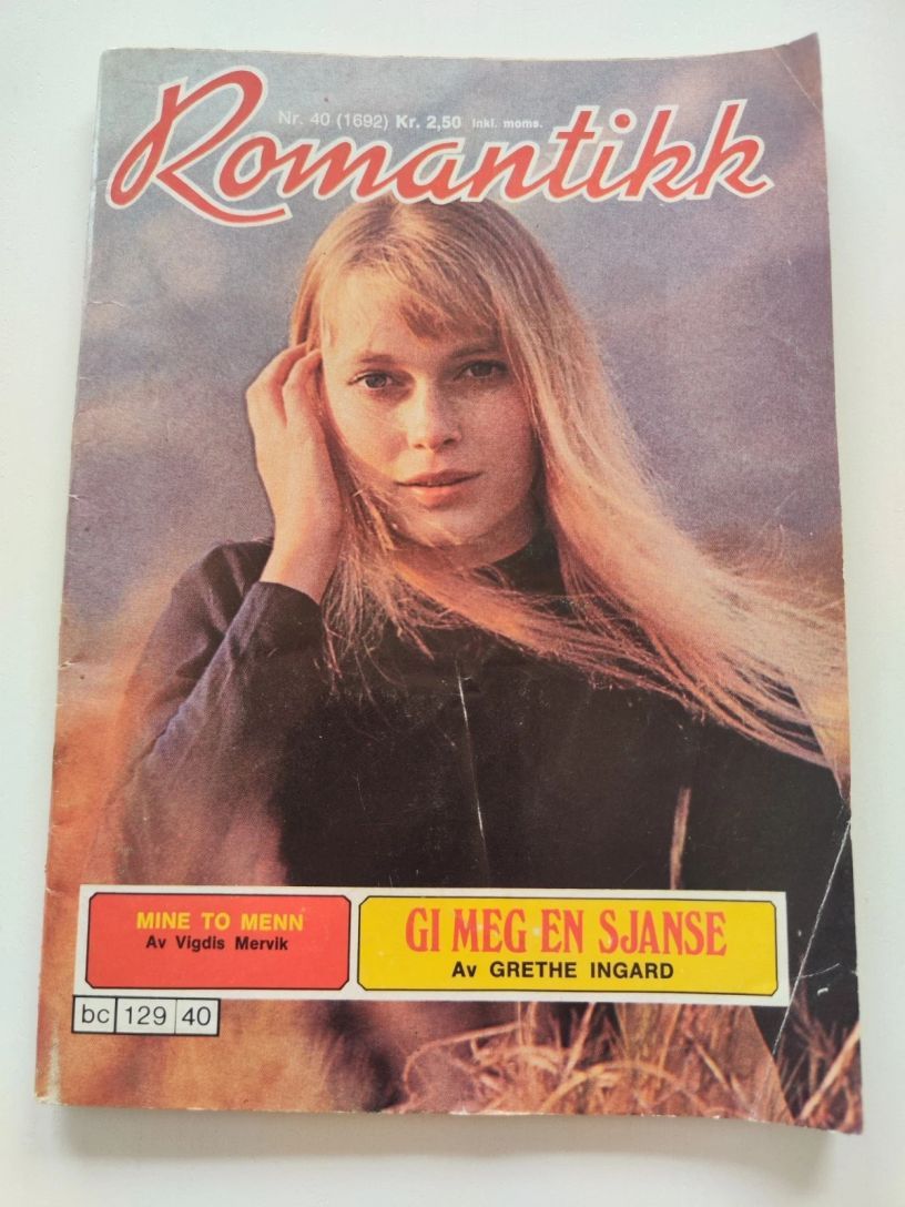 ROMANTIKK magazine side cover Issue 40   1977