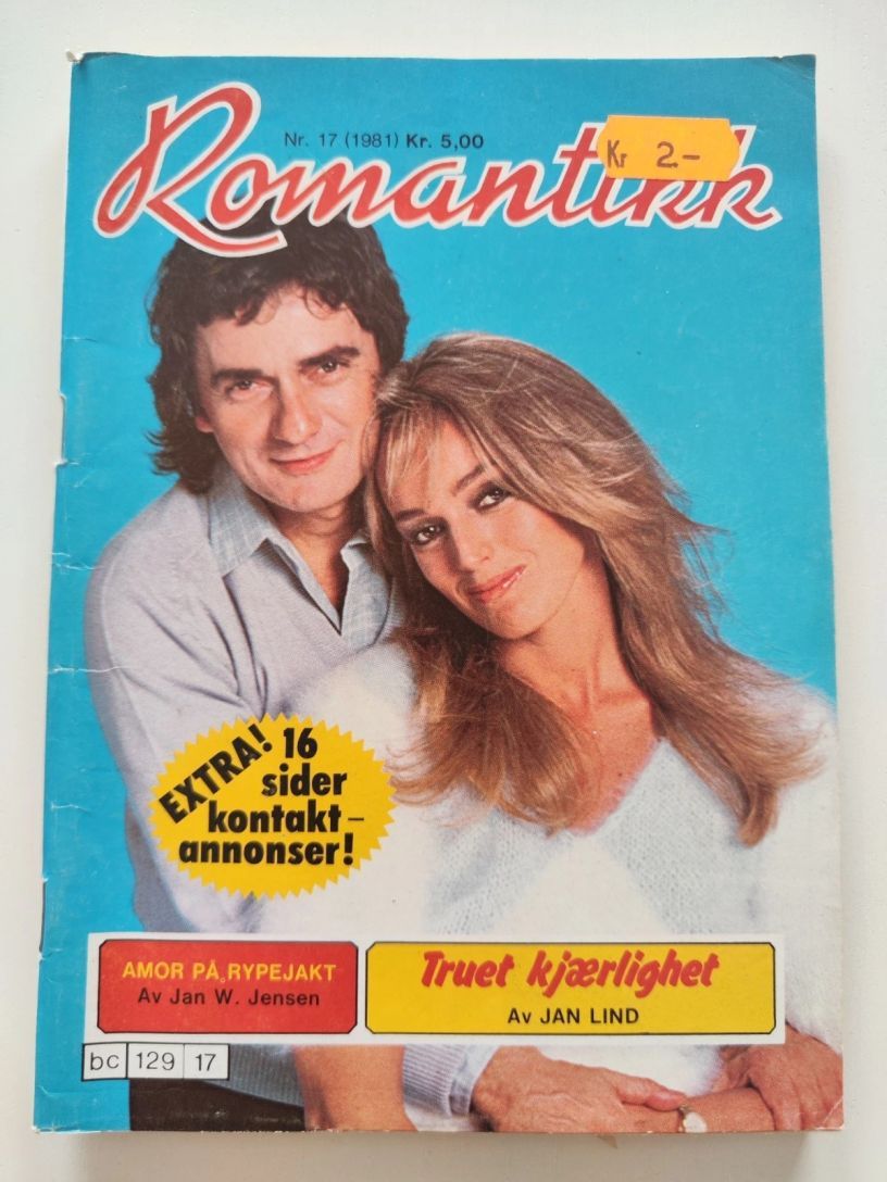 ROMANTIKK magazine side cover Issue 17   1983