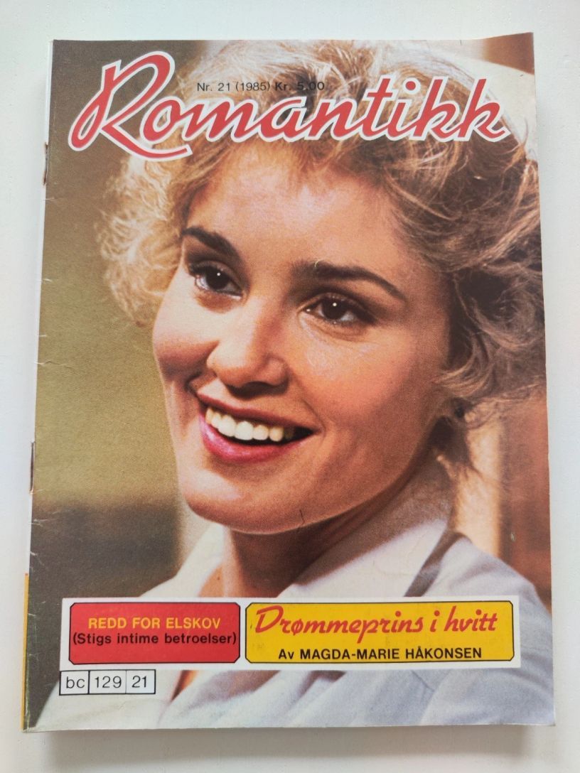 ROMANTIKK magazine side cover Issue 21   1983