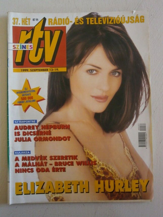 SZINES RTV magazine side cover 13 September 1999