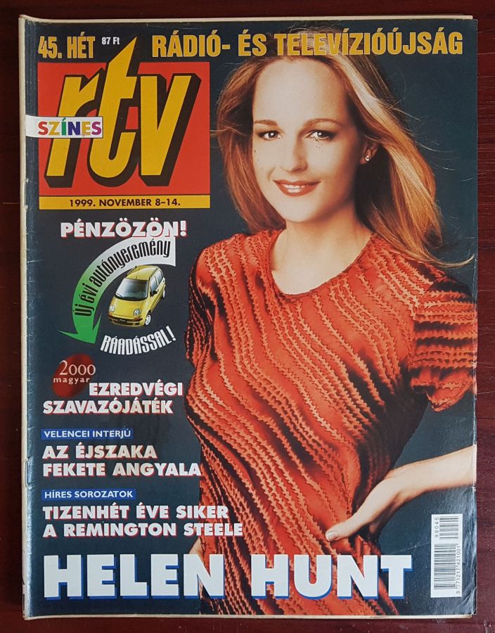 SZINES RTV magazine side cover 8 November 1999