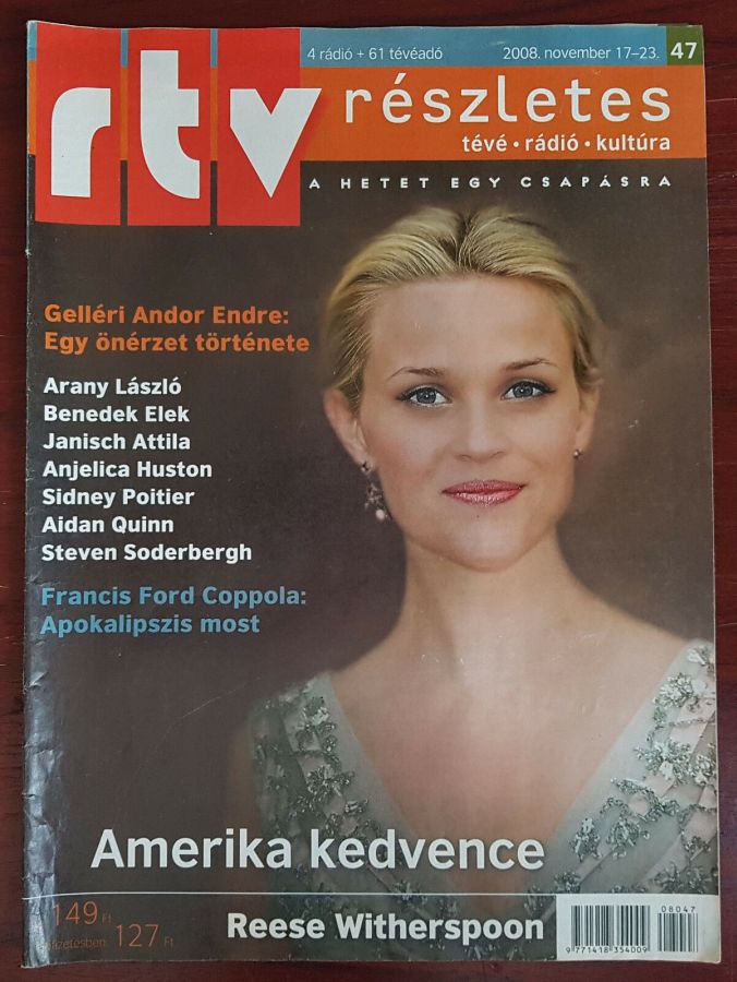 RTV magazine side cover 17 November 2008