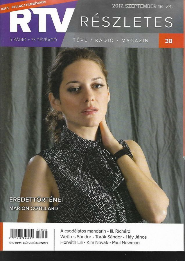 RTV magazine side cover 18 September 2017