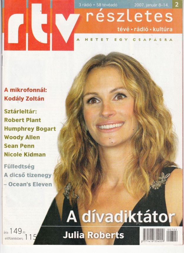 RTV magazine side cover 8 January 2007