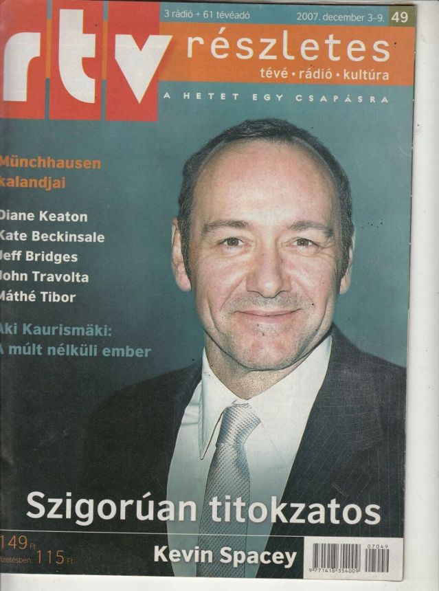 RTV magazine side cover 3 December 2007