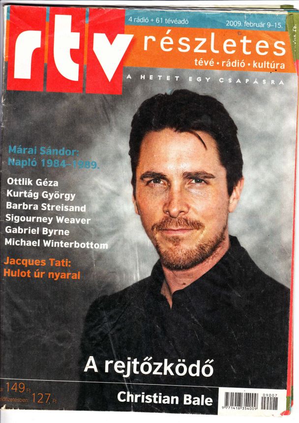 RTV magazine side cover 9 February 2009