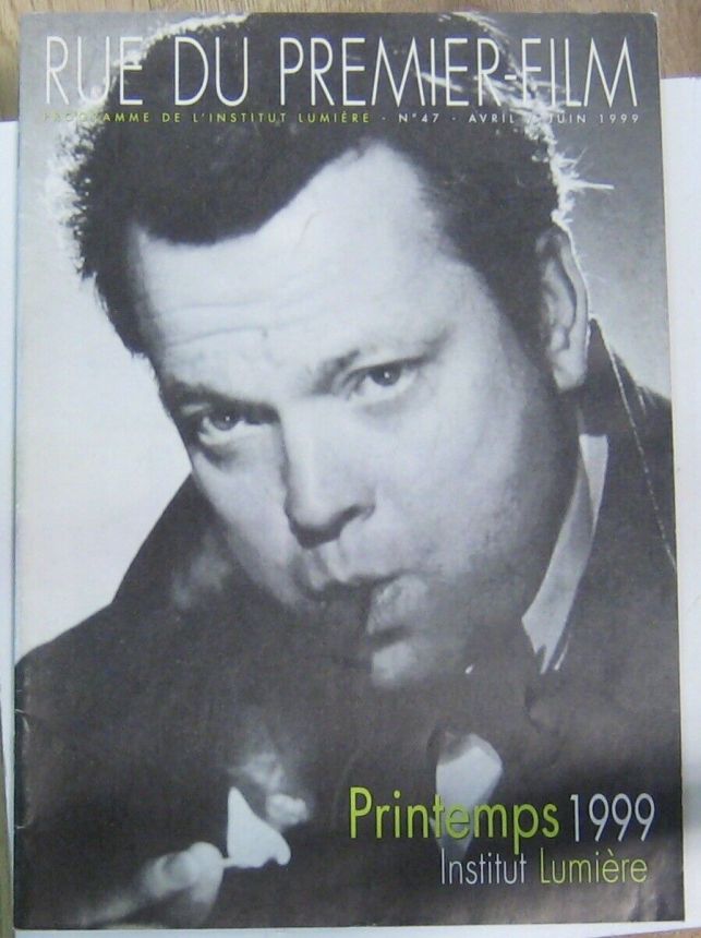 RUE DU PREMIER FILM magazine side cover Issue 47  April/June 1999